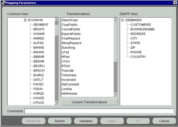 Mapping Parameters