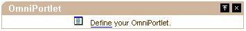 Shows instance of OmniPortlet on portal page.