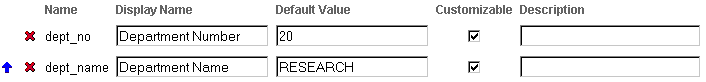 Shows Page Parameter Properties section.