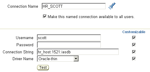 Shows Connection information.