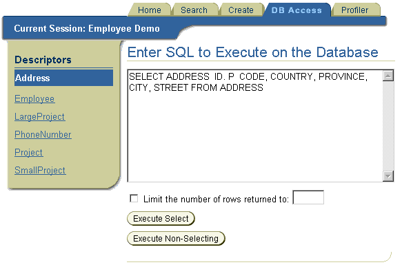 Text description of dbaccess.gif follows.