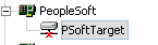 disconnected PeopleSoft target node