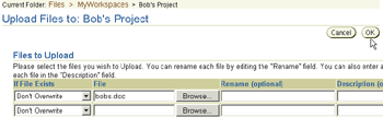 Select the file to upload window