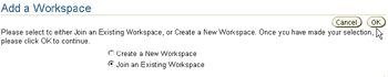 Add a member to the new workspace window