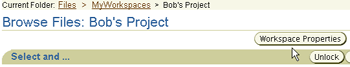 Workspace properties