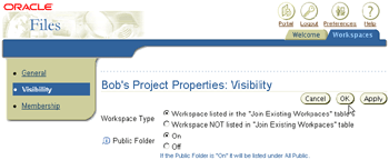 Visibility properties