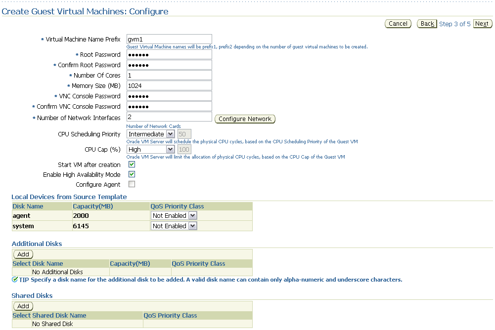 Create GVM Configure VM Template