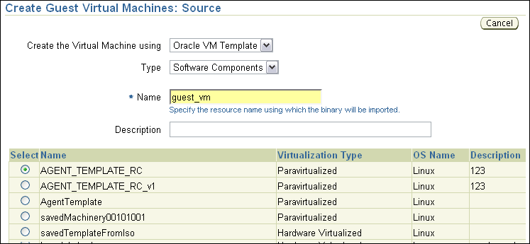 Create GVM VM Template
