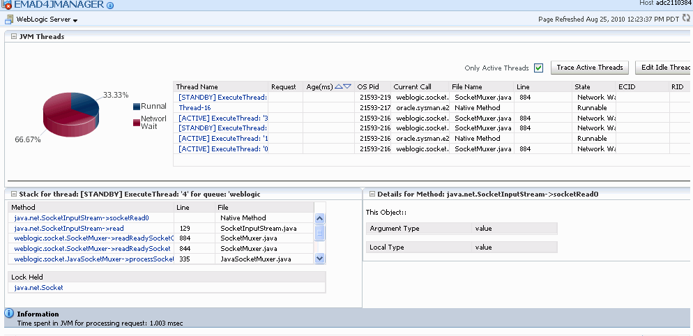 JVM Real-Time Analysis Page