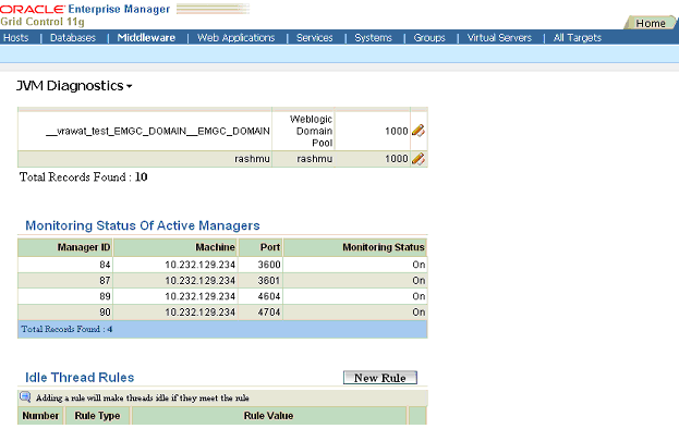 Monitoring Page
