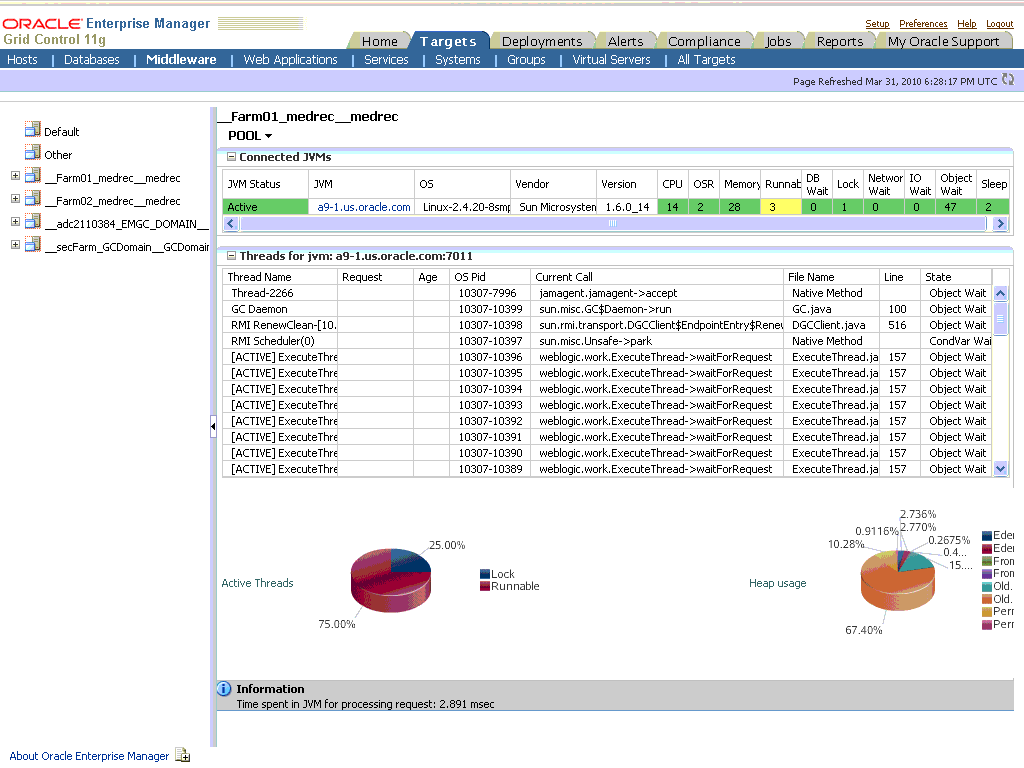 JVM Diagnostics All Threads Page