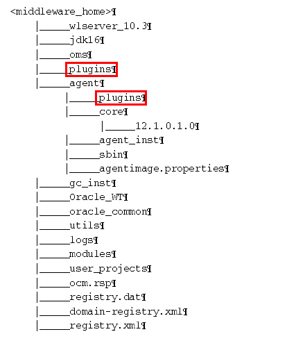 Plug-In Homes in Enterprise Manager Installation