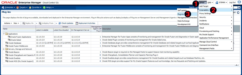 Plug-In Lifecycle Application Console
