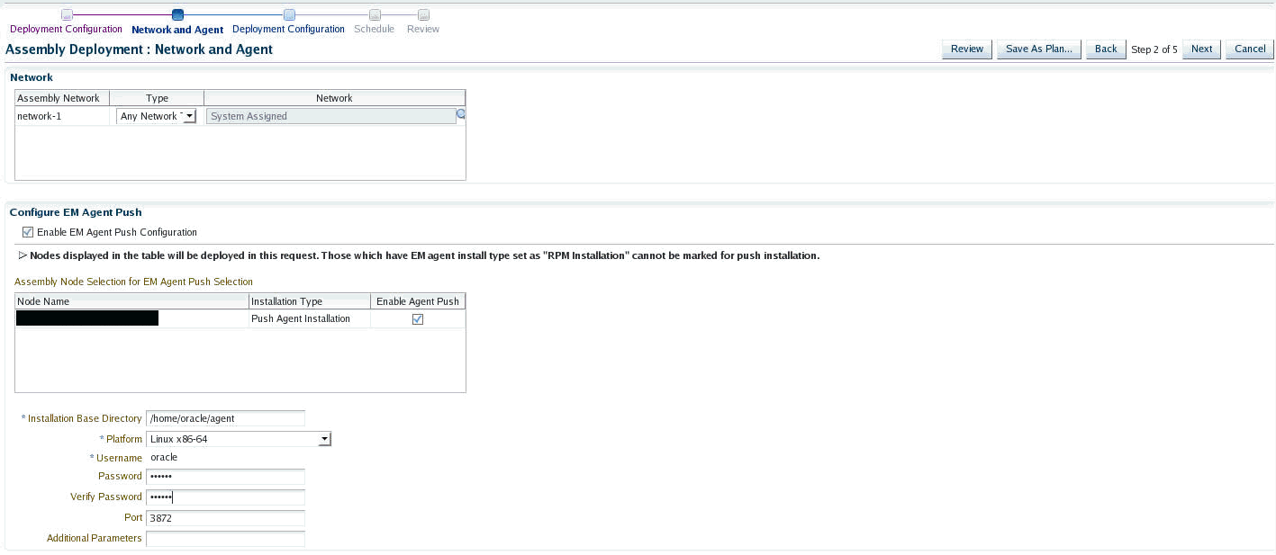 Assembly Deployment: Network and Agent