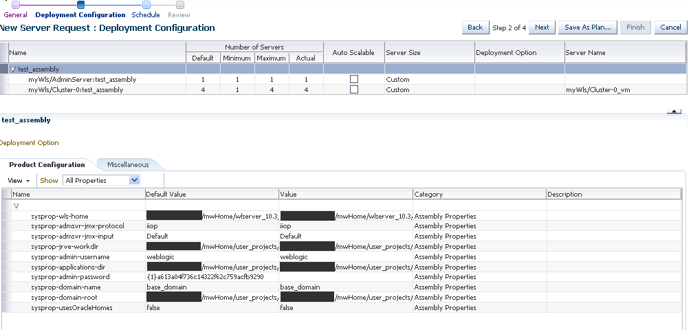 New Server Request: Deployment Configuration