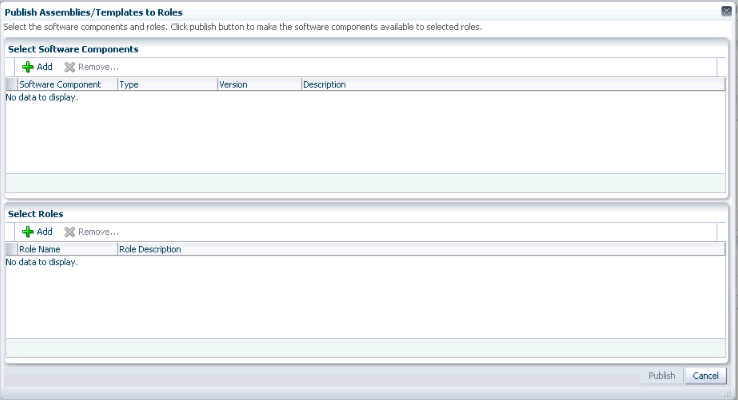 Publish Assemblies/Templates to Roles