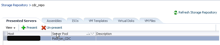 Presented Servers