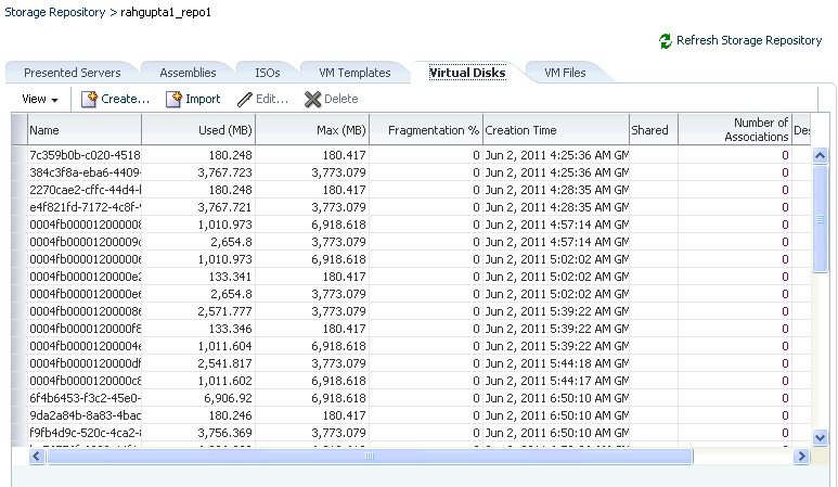 Storage Repository: Virtual Disks
