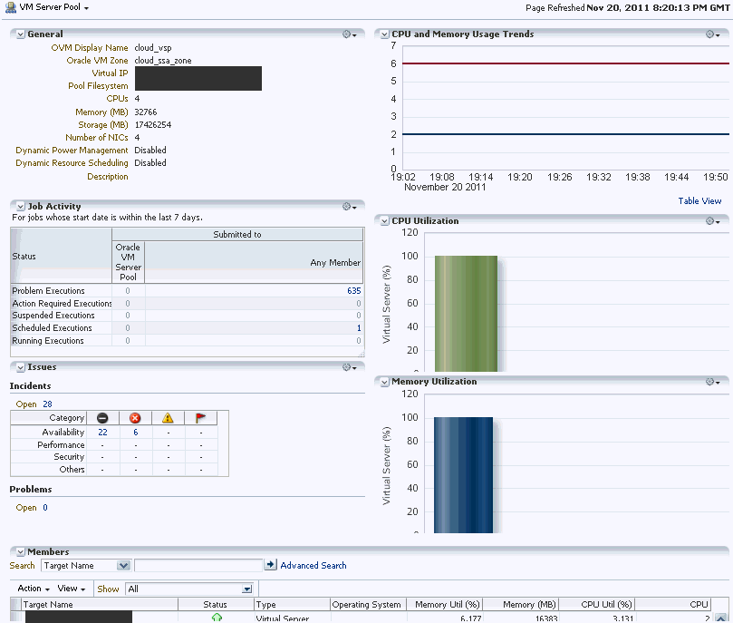 Virtual Server Pool Home Page