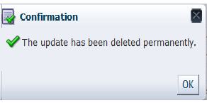 delete confirmed message