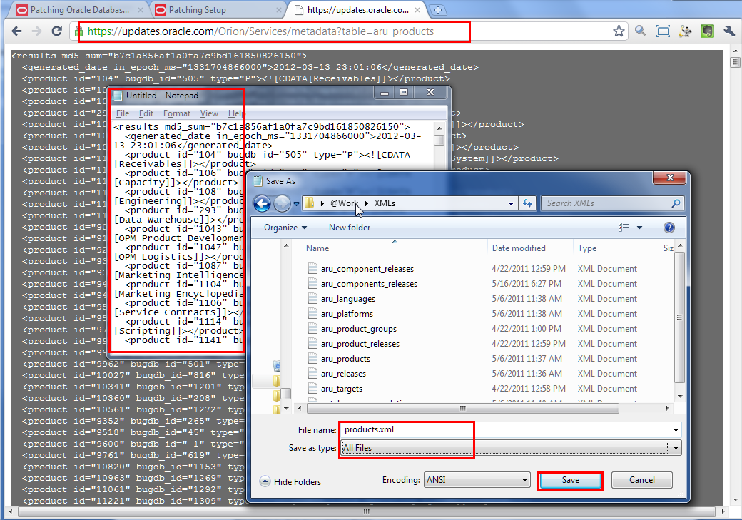 metadata files