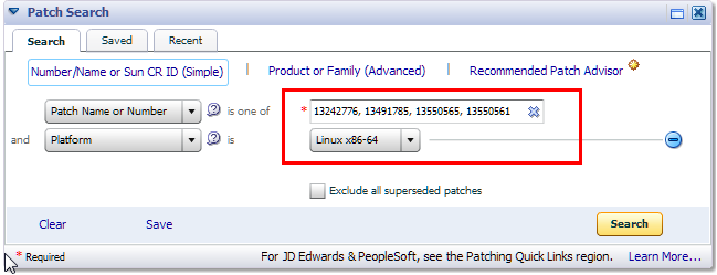 patch search