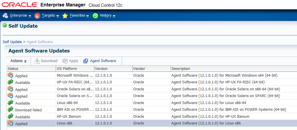 agent software status