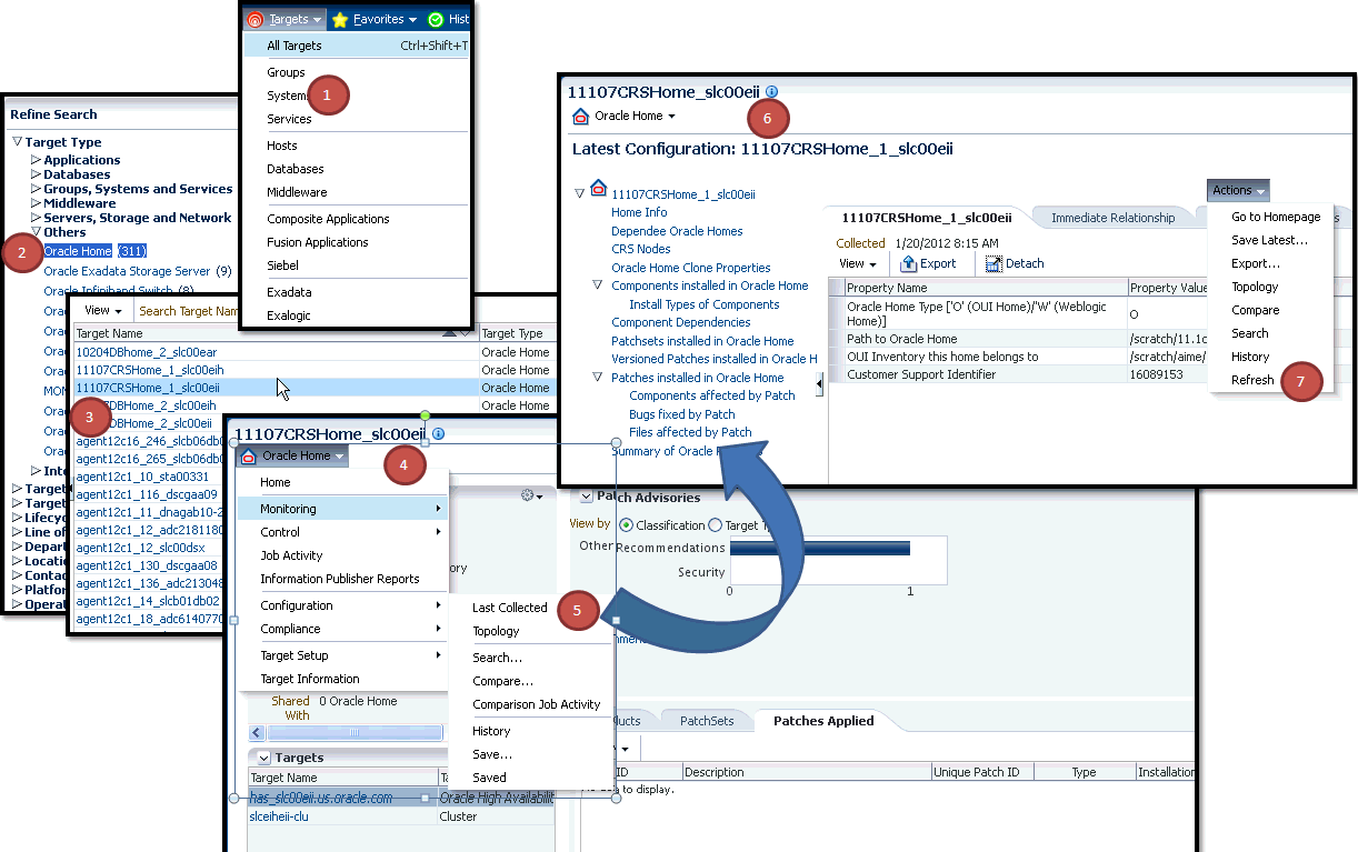 Surrounding text describes oracle_home_config.gif.