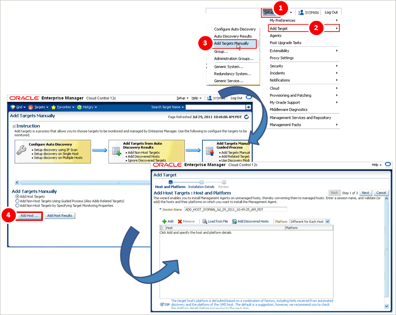 Add Host Targets Wizard