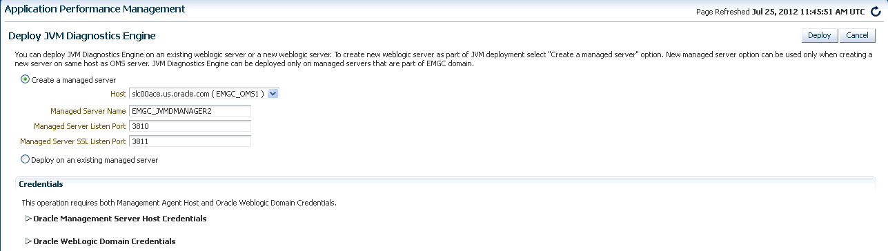 Deploy JVMD Diagnotics Manager