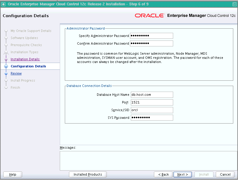 Configuration Details