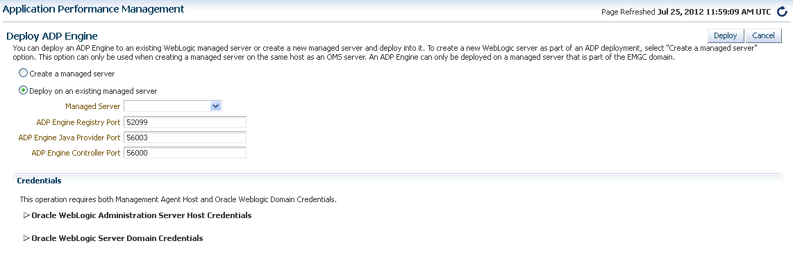 Deploy ADP Manager