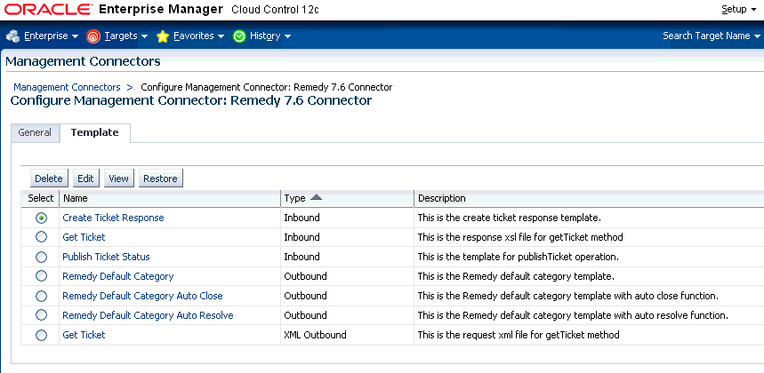 Template tab shows list of 7 templates to select from.