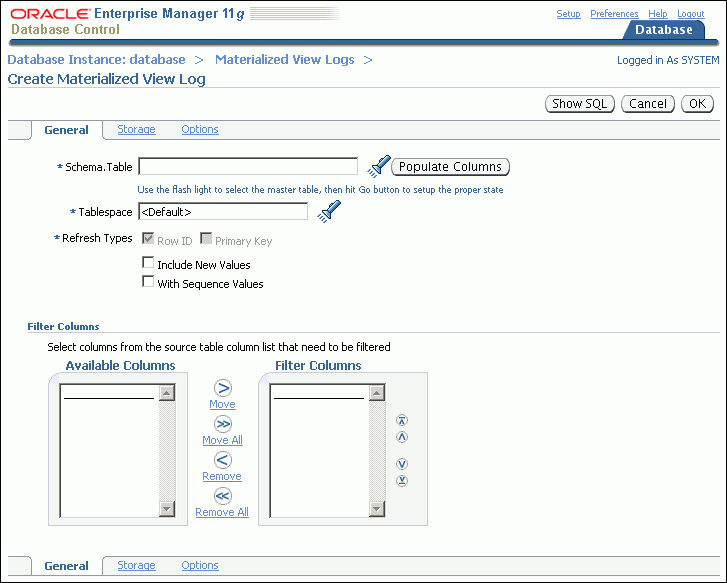 Description of tdpii_create_mv_log.gif follows