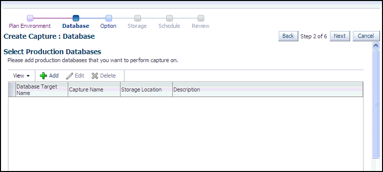 Description of the illustration dbr_capture_databases.gif follows