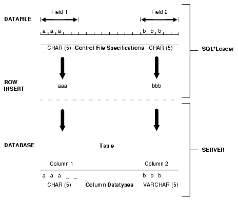 Description of "Figure 10-1 Example of Field Conversion " follows