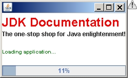 Customized Progress Indicator for Java Web Start applications