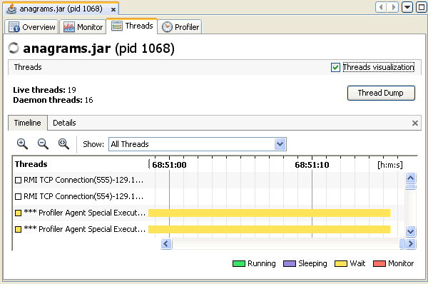 screenshot of timeline in Threads tab