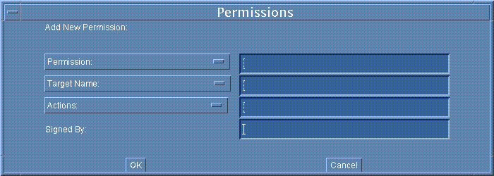 Blank Add Permissions Dialog