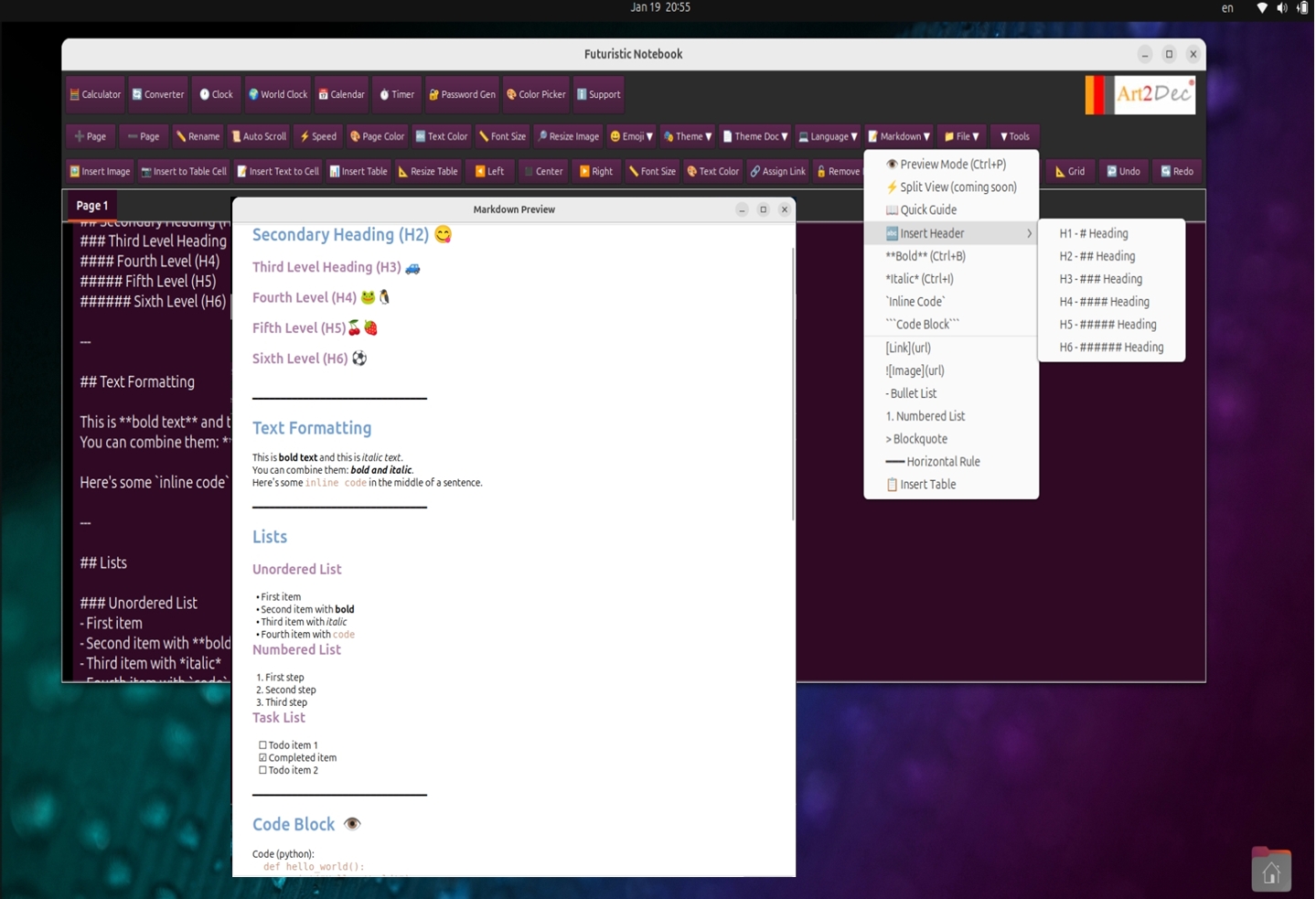 Inline Markdown Editor