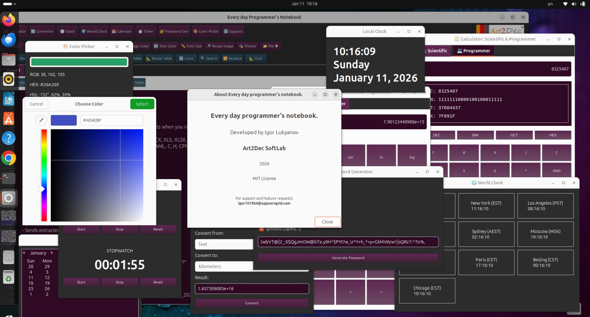 Everyday Programmer Notebook on Linux