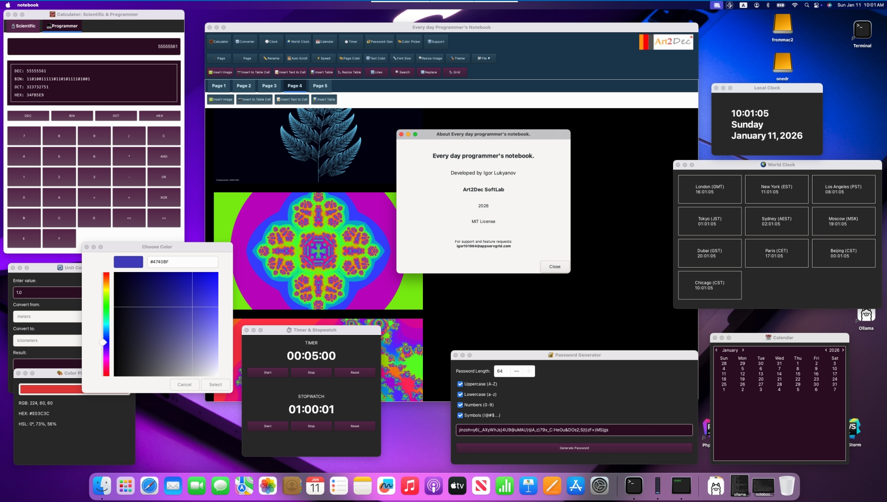 Everyday Programmer Notebook on macOS