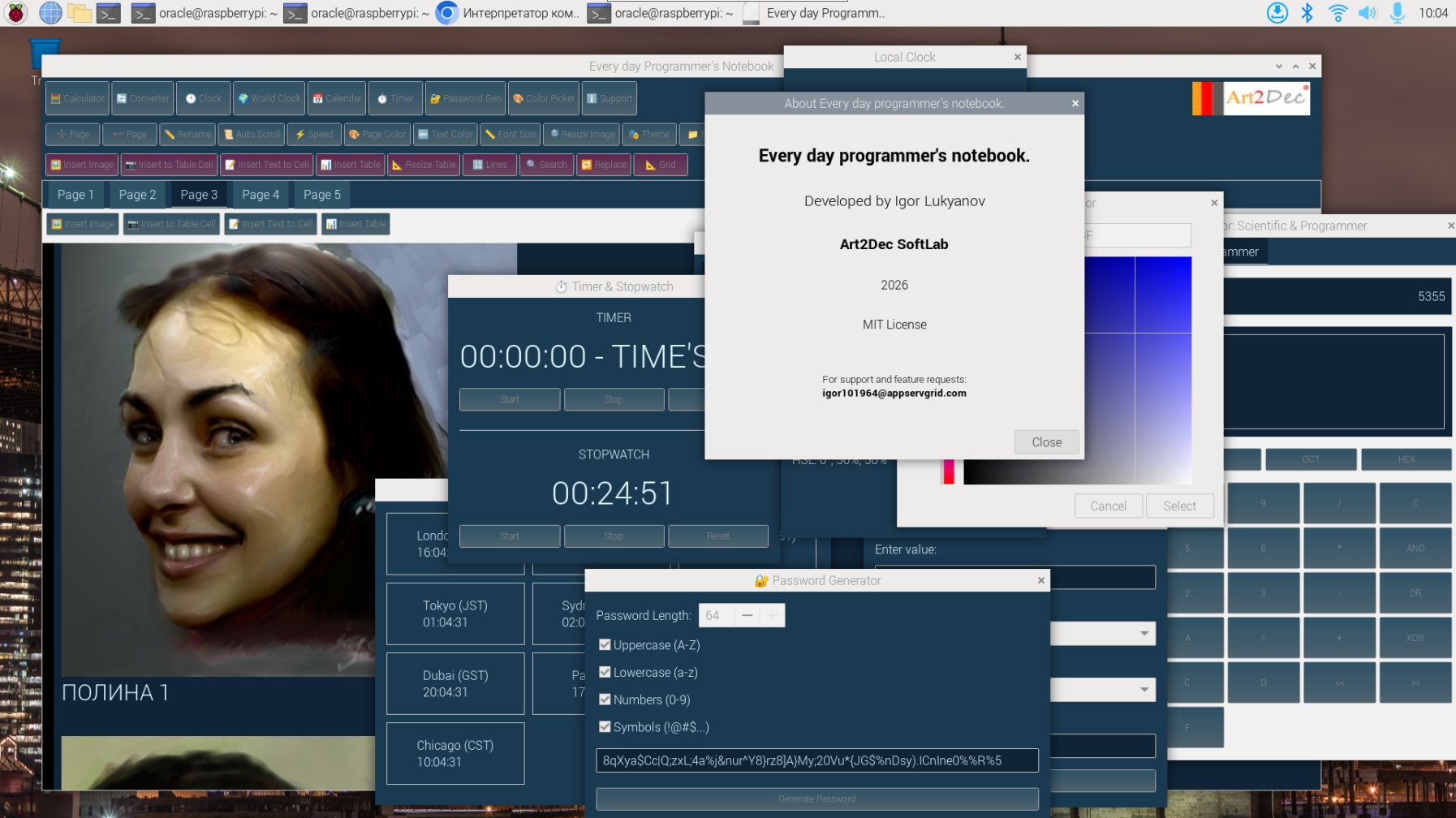 Everyday Programmer Notebook on Raspberry Pi